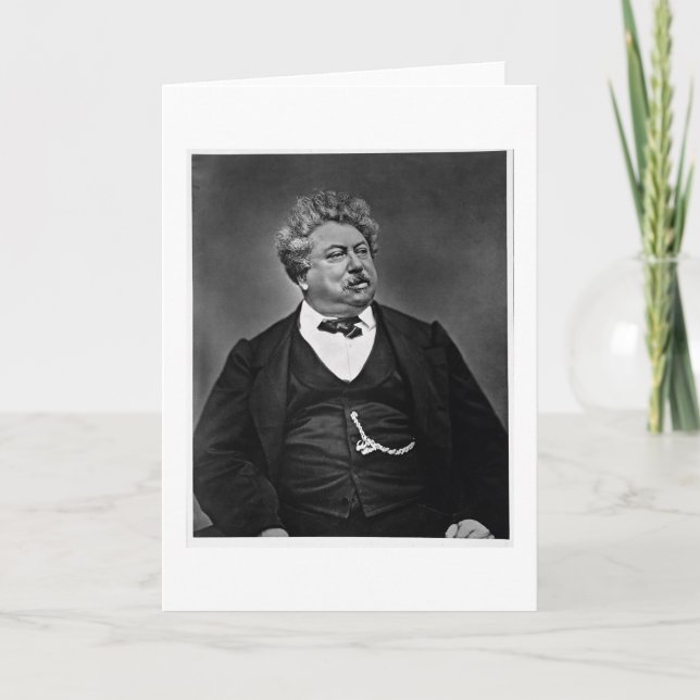 Tarjeta Pere de Alejandro Dumas (1802-70), de 'Galerie (Anverso)