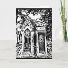 Tarjeta Pere Lachaise-B&W