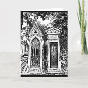 Tarjeta Pere Lachaise-B&W