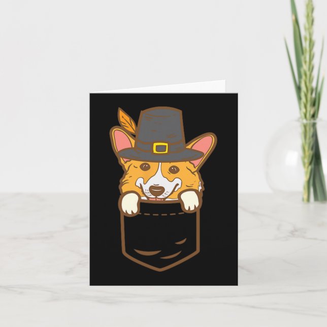 Tarjeta Peregrino de bolsillo Welsh Corgi Perro Lover Cute (Anverso)