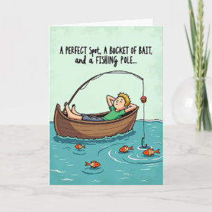 Tarjeta Perezosa para el Día del Padre en Barco