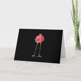 Tarjeta Perezoso Flamingo Halloween sin cabeza de Guay