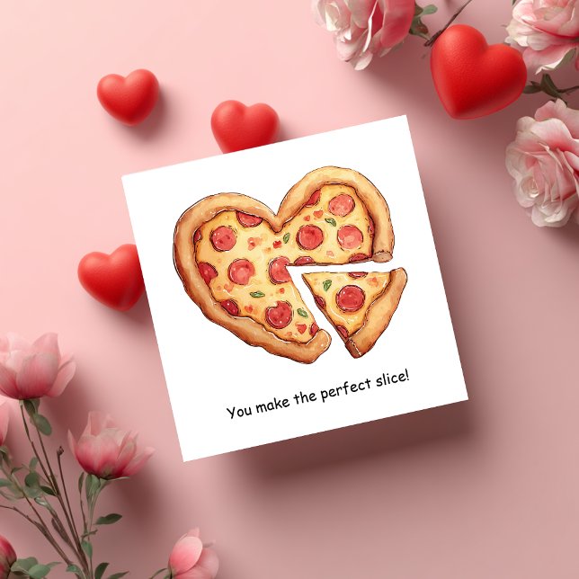 Tarjeta Perfect Slice Valentines Day Holiday (Subido por el creador)