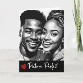 Tarjeta perfecta de imagen - Amor negro (5"x7" ple