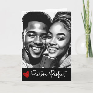 Tarjeta perfecta de imagen - Amor negro (5"x7" ple