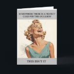 Tarjeta perfecta Funny Humor Retro<br><div class="desc">Este diseño se puede personalizar mediante la opción Editar diseño. Es posible que tenga elementos de transferencia falsos y otros elementos. Póngase en contacto conmigo en colorflowcreations@gmail.com o utilice la opción de chat en la parte superior de la página si desea tener este diseño en otro producto o necesita ayuda....</div>