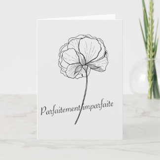 Tarjeta perfectamente imperfecto
