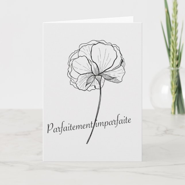 Tarjeta perfectamente imperfecto (Anverso)