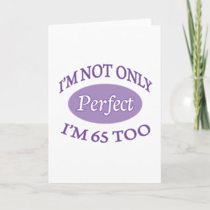 Tarjeta Perfecto 65 años