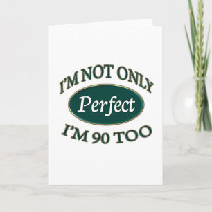 Tarjeta Perfecto 90 años