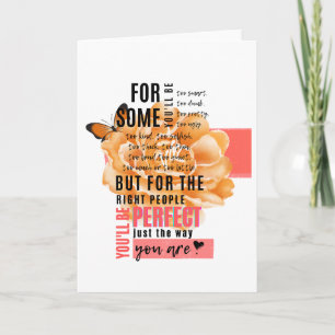 Tarjeta Perfecto como se ilustra la cita