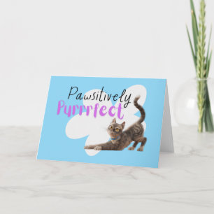 Tarjeta Perfecto de forma positiva