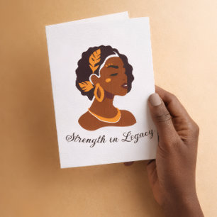 Tarjeta Perfecto para la celebración del Mes de la Histori