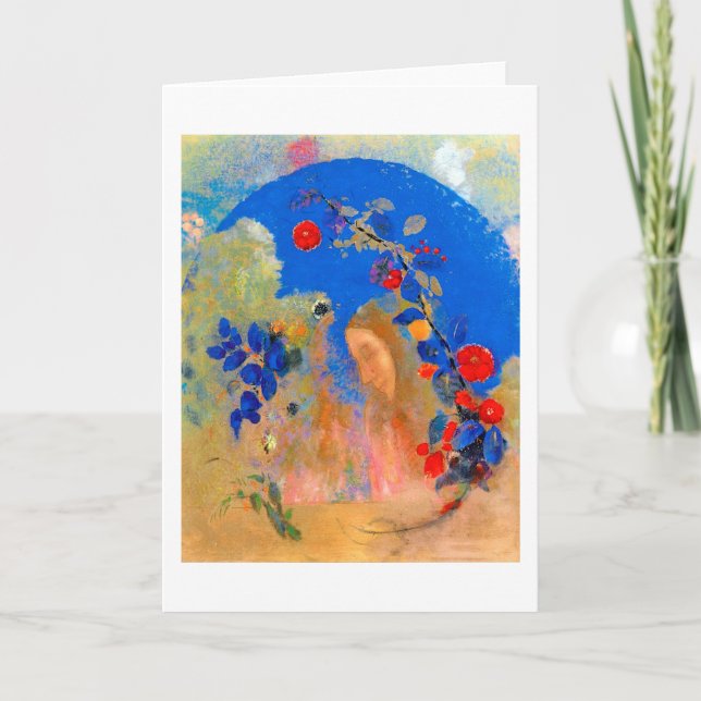 Tarjeta Perfil bajo un arco, Redon (Anverso)