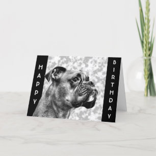 Tarjeta Perfil de Boxer Dog