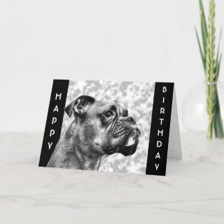 Tarjeta Perfil de Boxer Dog