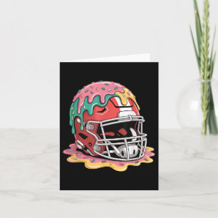 Tarjeta Perforación de helado de fútbol _ Helmet Dripping