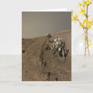 Tarjeta Perforación Marte Curiosidad Paisaje Marciano Rojo