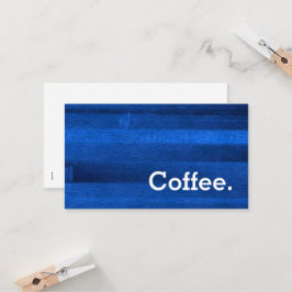 Tarjeta perforada azul del café de la lealtad de