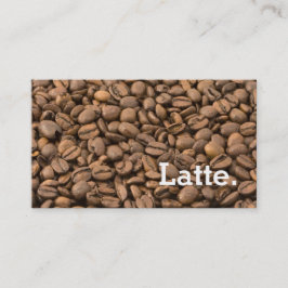 Tarjeta perforada de Latte de la lealtad del grano