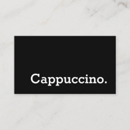 Tarjeta perforada oscura del Cappuccino de la