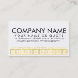 tarjeta perforadora de lealtad a los álamos