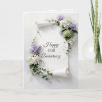 Pergamino del 50º Aniversario Lilacs y Hortensias 