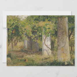 Tarjeta Pérgola Con Uvas De Vino (Paisaje De Viñedo)