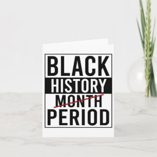 Tarjeta Periodo de historia negra Mes de historia negra Áf