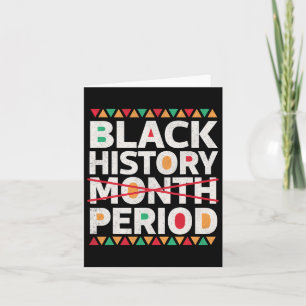 Tarjeta Periodo de historia negra Mes de historia negra Áf