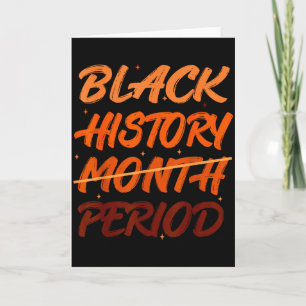 Tarjeta Período de la historia negra hombres de la histori