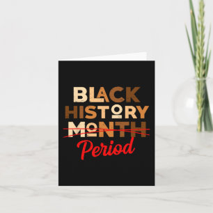 Tarjeta Período del mes de la historia negra: Melanin June