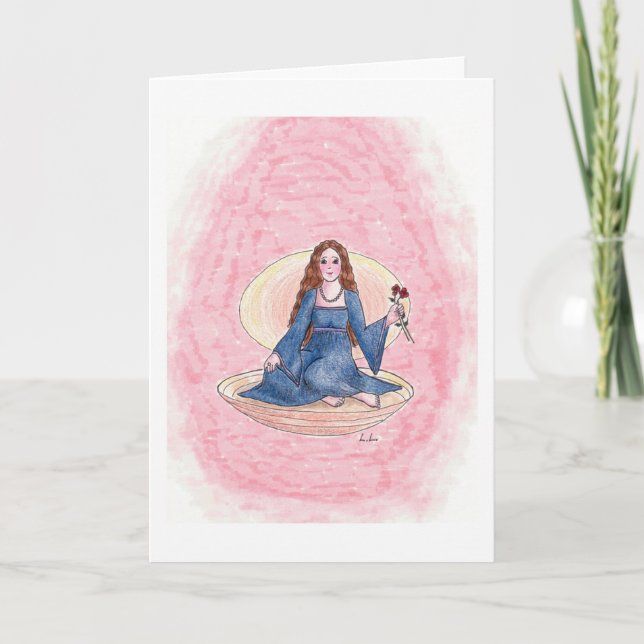 Tarjeta Perla - cumpleaños de junio para ella (Anverso)