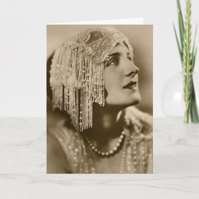 Tarjeta Perlas y moda (Anverso)