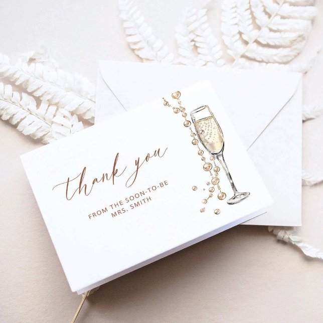 Tarjeta Perlas Y Prosecco Gracias (Subido por el creador)