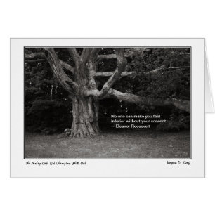 Tarjeta Perley Oak Monochrome Eleanor Roosevelt
