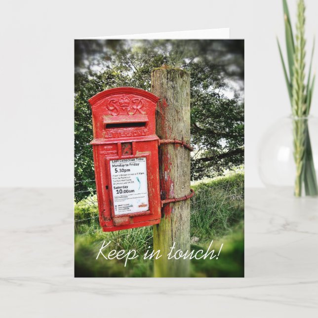 Tarjeta ¡Permanezca en contacto! (Anverso)