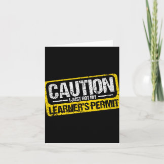 Tarjeta Permiso de Aprendiz Camiseta para Conductor Novel