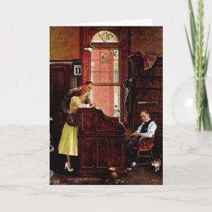 Tarjeta Permiso de matrimonio de Norman Rockwell