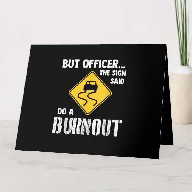 Tarjeta Pero el oficial del Rótulo dijo: "Hagan un incendi (Anverso)