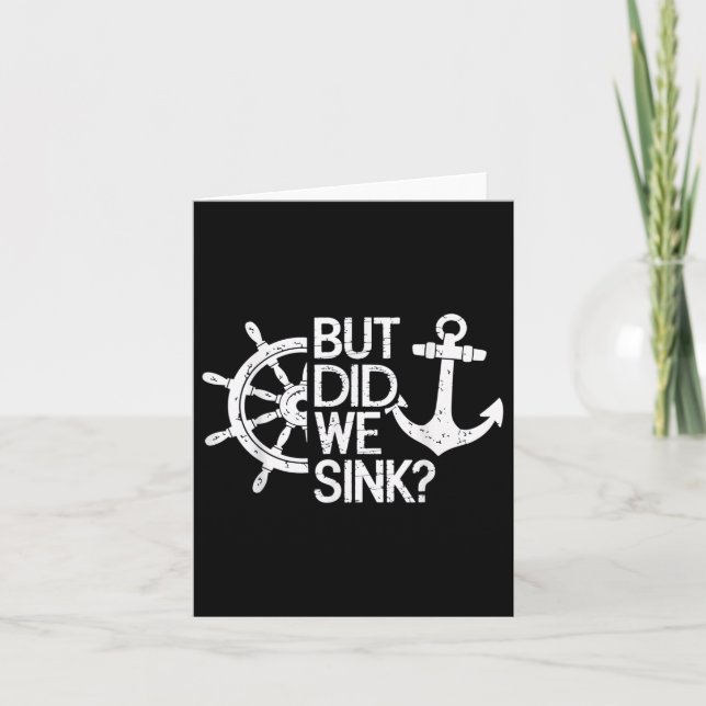 Tarjeta Pero, ¿Hemos Sink? (Anverso)