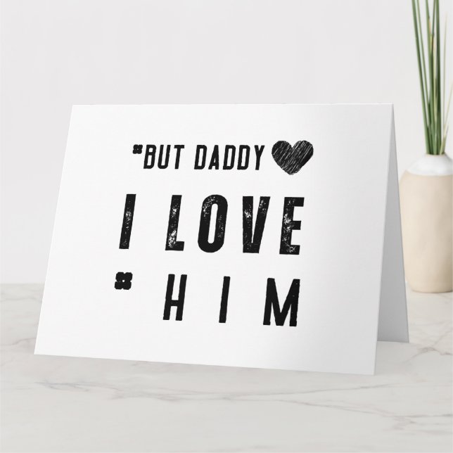 Tarjeta Pero papá, lo amo (Anverso)