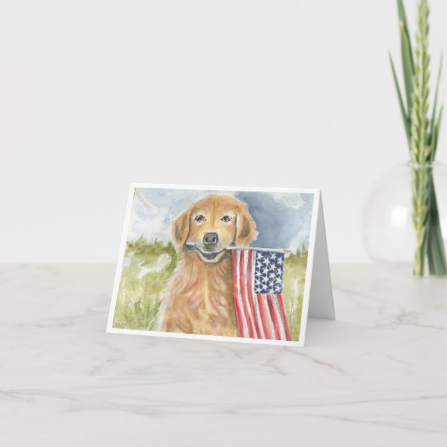 Tarjeta Perrita Americana de Sherry (Anverso)