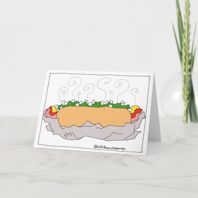Tarjeta Perrito caliente! Felicitaciones / Sabía Que Podía (Anverso)