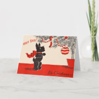 Perrito caliente! Son Navidades el perro sabio neg