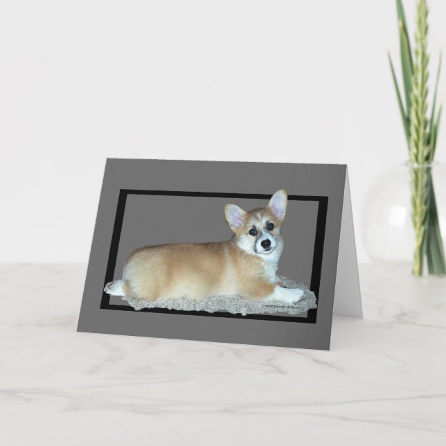 Tarjeta Perrito del Corgi Galés del Pembroke (Anverso)