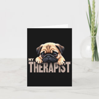 Tarjeta Perrito Divertido Mi Perro Pug Therast 