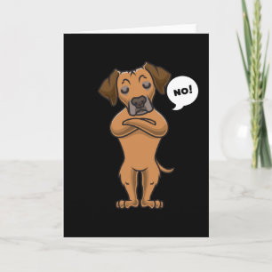 Tarjeta Perrito Ridgeback Rhodesian
