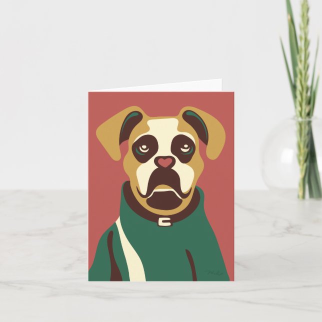 Tarjeta Perro #001 de Phillip Clark ・ PerfectlyHank.com (Anverso)