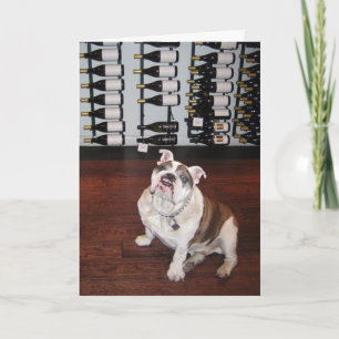 Tarjeta Perro afortunado